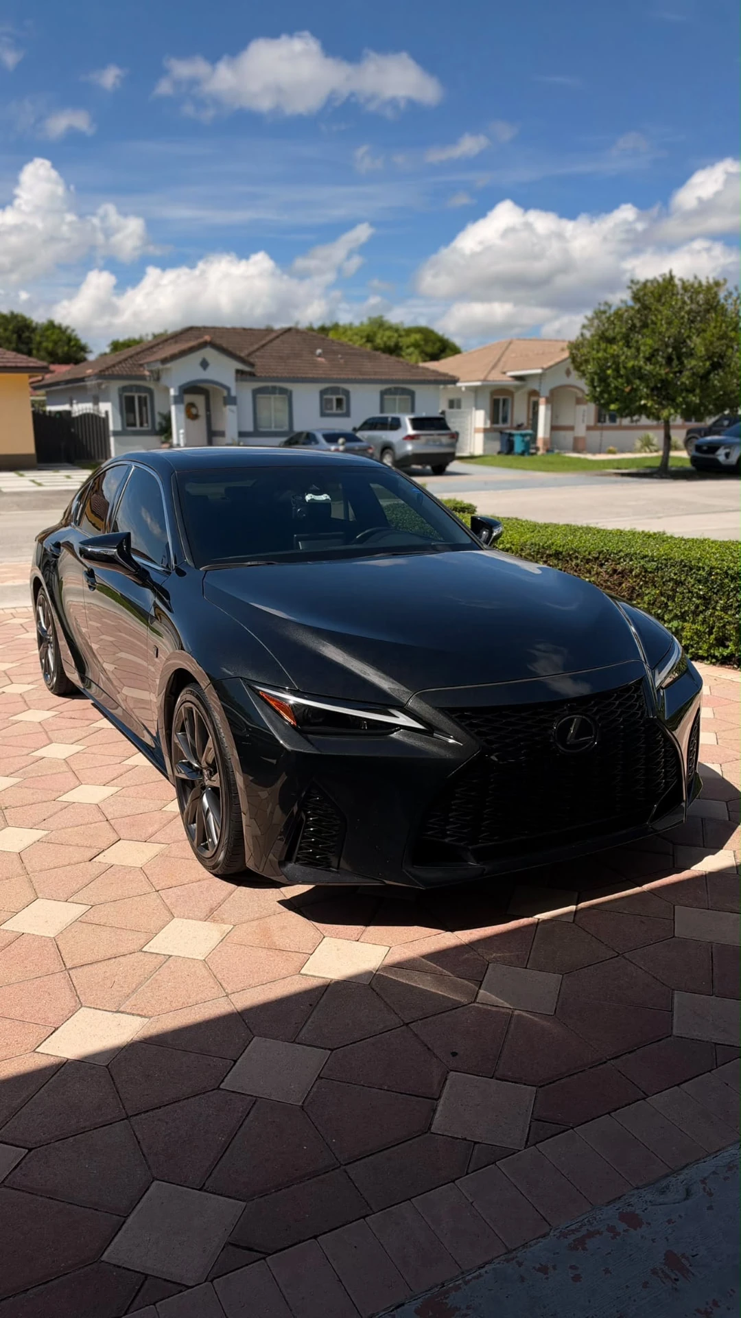 Lexus Black Driveway photographed by DeliciousLab in Miami
